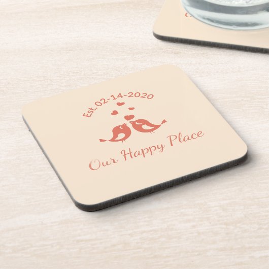 Dessous-de-verre Boho-style custom decoration  (Côté gauche)