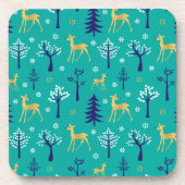 Dessous-de-verre Boho Trees Gold Deers Moderne (Devant)