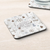 Dessous-de-verre Boho Twigs & Pinecone Christmas ID986 (Côté gauche)