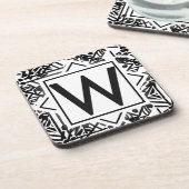 Dessous-de-verre Boho W Monogramme (Côté gauche)