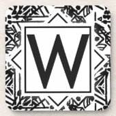 Dessous-de-verre Boho W Monogramme (Devant)
