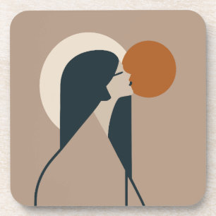 Dessous-de-verre Boho Woman Sun