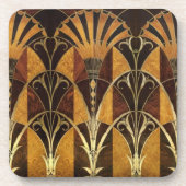 Dessous-de-verre Bois de noeud d'art déco (Devant)