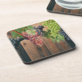 Dessous-de-verre Bois et raisins rustiques (Côté gauche)