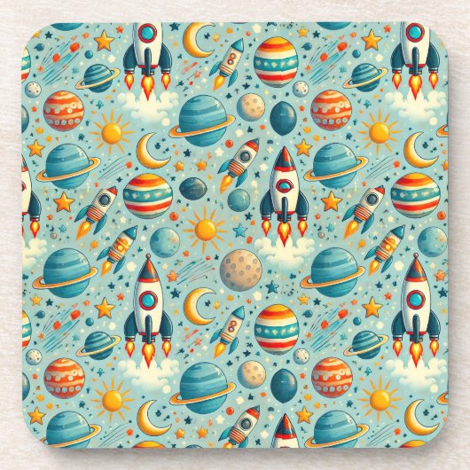 Dessous de verre Boisson Galaxie spatiale Décorati (Devant)