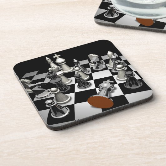 Dessous-de-verre Boîte de conservation des échecs (Côté gauche)