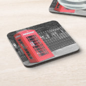 Dessous-de-verre Boîte de Phonebox Rouge Londres (Côté gauche)