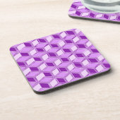Dessous-de-verre Boîtes 3D Chrome - violet pourpre (Côté gauche)