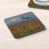 Dessous-de-verre Bombe De Lancaster Sur Un Champ De Populations (Côté gauche)