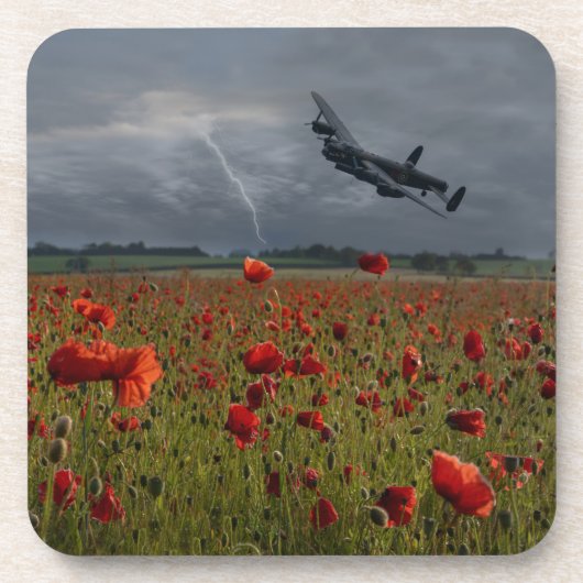 Dessous-de-verre Bombe De Lancaster Sur Un Champ De Populations (Devant)