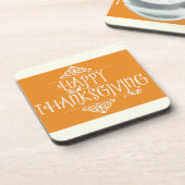 Dessous-de-verre Bon thanksgiving Script orange (Côté gauche)