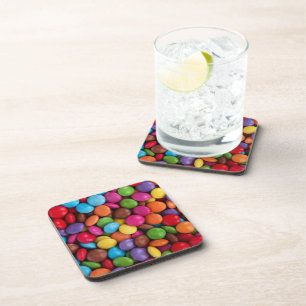 Dessous-de-verre Bonbons colorés, Boutons de bonbons, Sucres, Nourr
