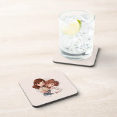 Dessous-de-verre Bond adorable maman et fille (4) (Côté Droit)