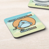 Dessous-de-verre Bonjour soleil brille oiseau mignon (Côté gauche)