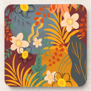 Dessous-de-verre Bonjour Spring Happiness Time, Flore Tropicale