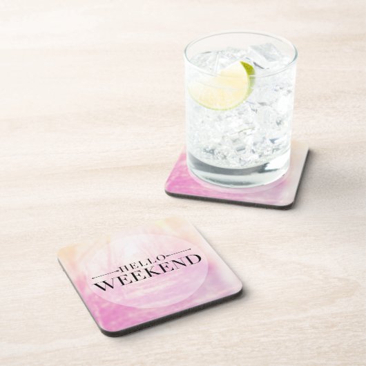 Dessous-de-verre Bonjour week-end (Côté Droit)