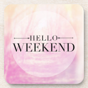 Dessous-de-verre Bonjour week-end