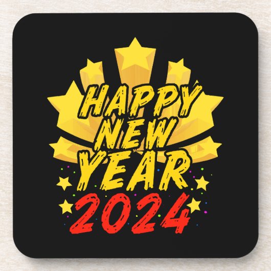 Dessous-de-verre Bonne année 2024 (Devant)
