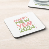 Dessous-de-verre Bonne année 2024 (Côté gauche)