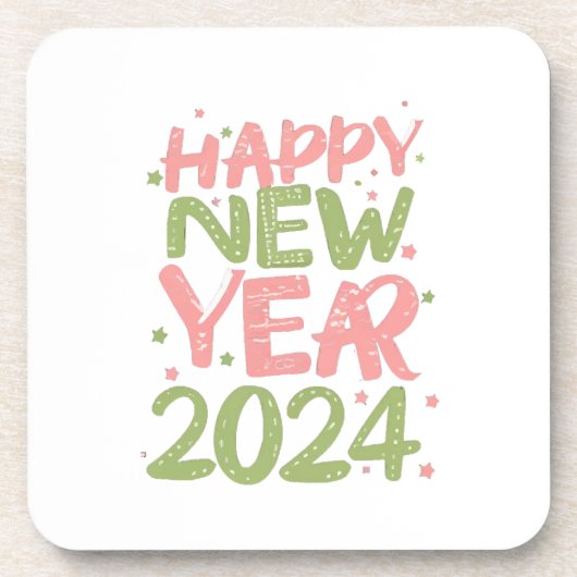 Dessous-de-verre Bonne année 2024 (Devant)