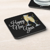 Dessous-de-verre Bonne année Je Champagne Lunettes (Côté gauche)