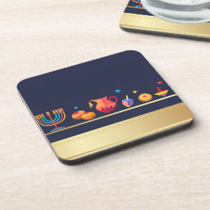 Dessous-de-verre Bonne fête Hanoukka belle décoration