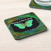 Dessous-de-verre Bonne journée et meilleure nuit papillon.png (Côté gauche)