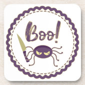 Dessous-de-verre Boo drôle Halloween personnage d'araignée main (Devant)