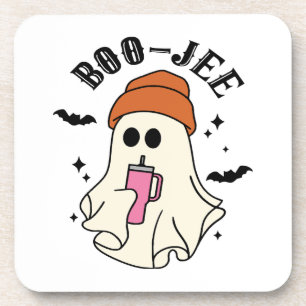 Dessous-de-verre Boo-Jee fantôme drôle inspiré de tumbler Halloween