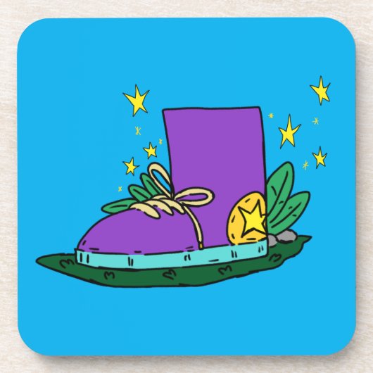 Dessous-de-verre Boot shoe, illustration (Devant)