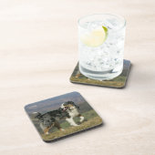 Dessous-de-verre Border collie haletant 2 (Côté Droit)