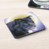 Dessous-de-verre Bordure Collie Dog Art (Côté gauche)