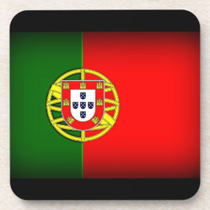 Dessous-de-verre Bordure noire du drapeau du Portugal