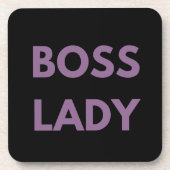 Dessous-de-verre Boss Lady Purple Lettres (Devant)