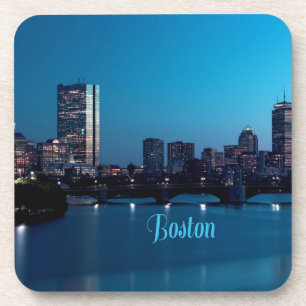 Dessous-de-verre Boston Massachusetts City Skyline