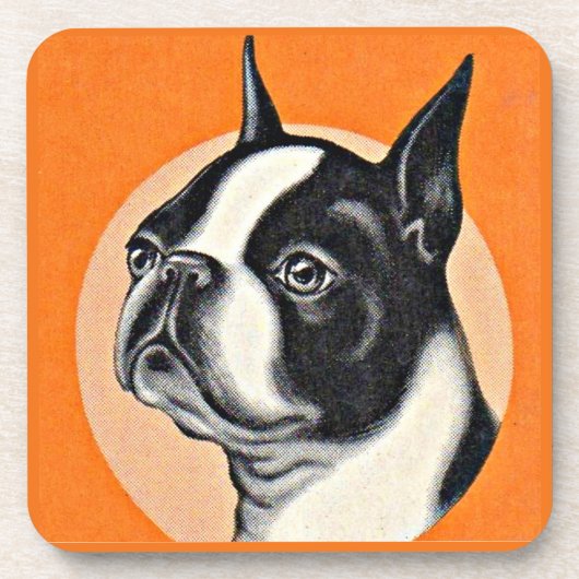 Dessous-de-verre Boston terrier (Devant)