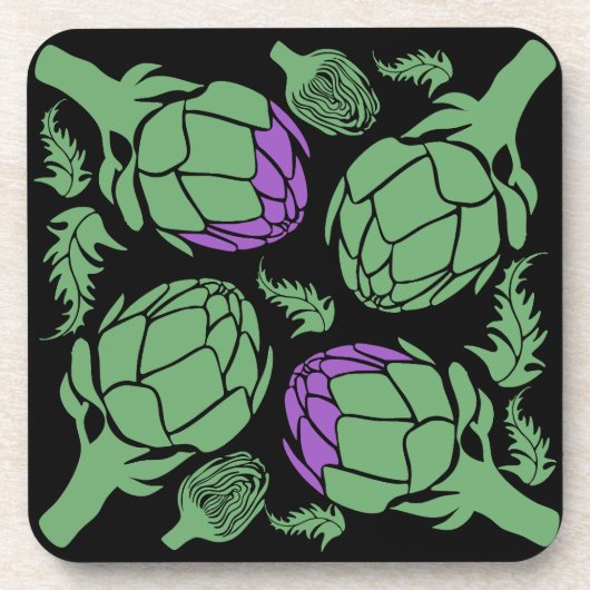 Dessous-de-verre Botanical Artichoke Art Home Decor (Devant)