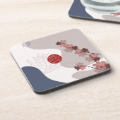 Dessous-de-verre Botanique Boho Blue Magenta (Côté gauche)