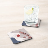 Dessous-de-verre Botanique Boho Blue Magenta (Côté Droit)