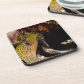 Dessous-de-verre Bouche de baîllement et de intimidation d'un (Côté gauche)