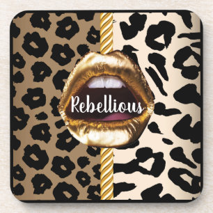 Dessous-de-verre Boucles d'or personnalisées Wild Cadeau Décor girl