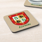 Dessous-de-verre Bouclier de la famille Acevedo (Côté gauche)