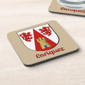 Dessous-de-verre Bouclier familial Enriquez (Côté gauche)