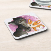 Dessous de verre - Boudins Fluffy (Côté gauche)