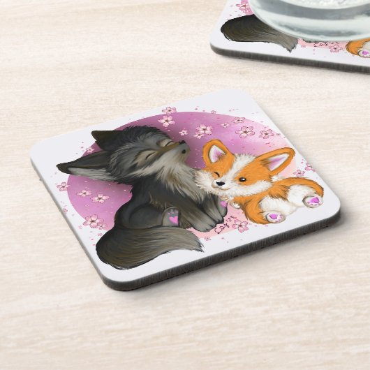 Dessous de verre - Boudins Fluffy (Côté gauche)