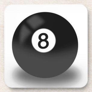 Dessous-de-verre Boule 8 - Billard