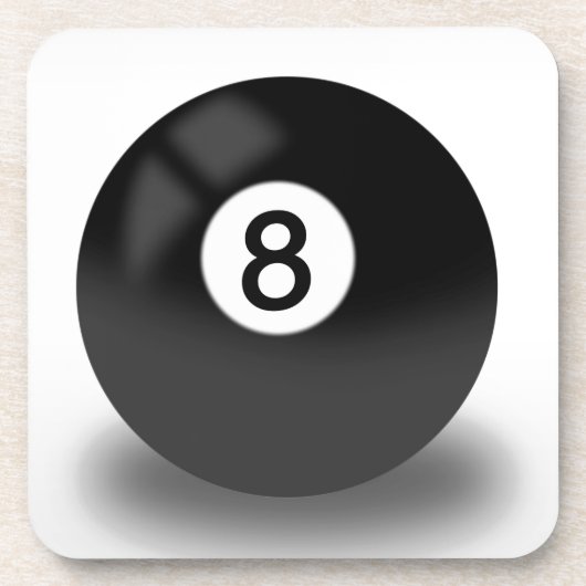 Dessous-de-verre Boule 8 - Billard (Devant)