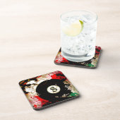 DESSOUS-DE-VERRE BOULE DE BILLARDS NUMÉRO 8 (Côté Droit)