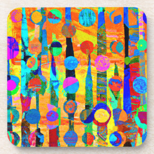 Dessous-de-verre Boules colorées vives Art Motif