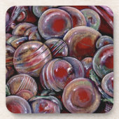 Dessous-de-verre Boules de Noël rouges (Devant)